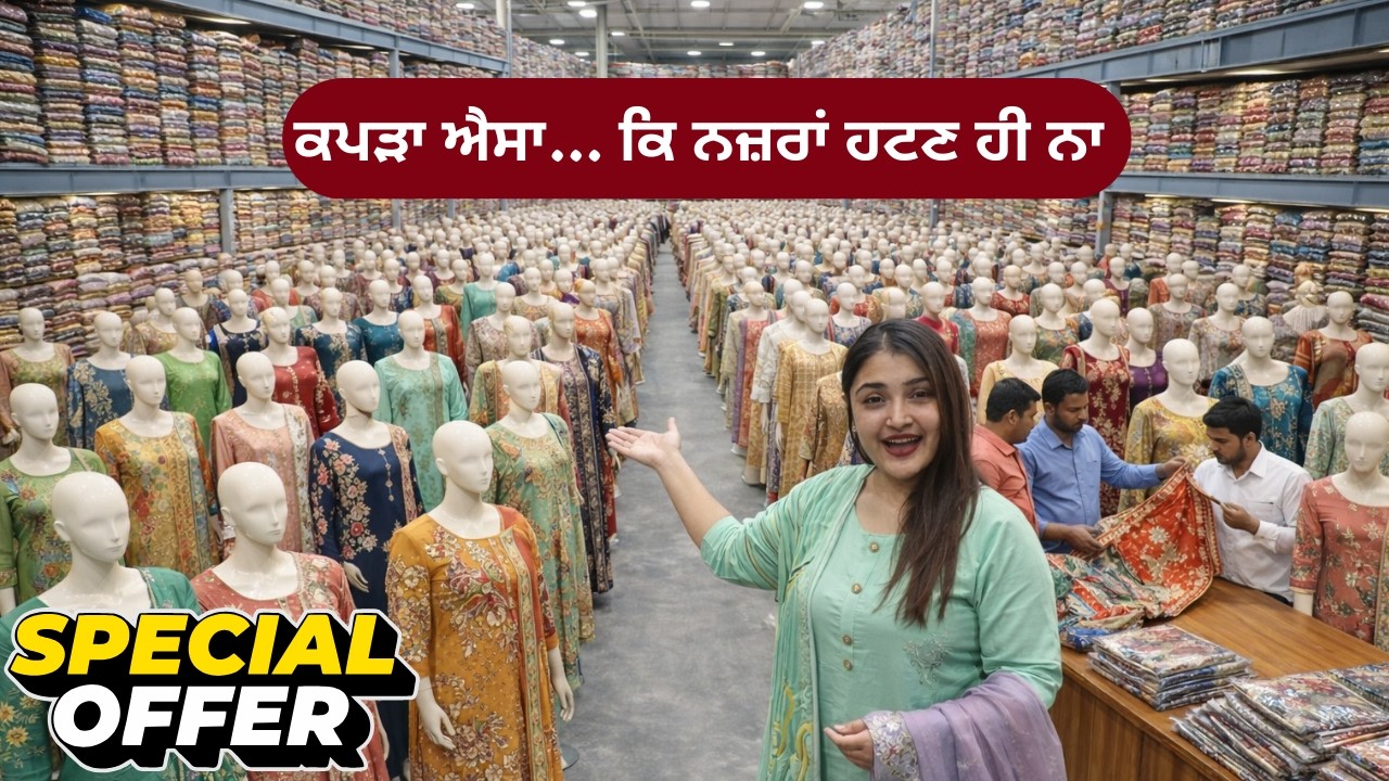 ਕਪੜਾ ਐਸਾ… ਕਿ ਨਜ਼ਰਾਂ ਹਟਣ ਹੀ ਨਾ | cotton 3 piece set | suits factory in surat | salwar suit wholesale