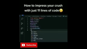 IMPRESS YOUR CRUSH😍 WITH 10 LINES OF CODE 🥰 | PYTHON | #shorts