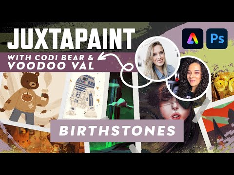 Juxtapaint: Birthstones With Codi Bear U0026 VooDoo Val