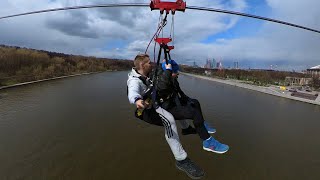 Скайпарк зиплайн Москва воробьевы горы полет в 360