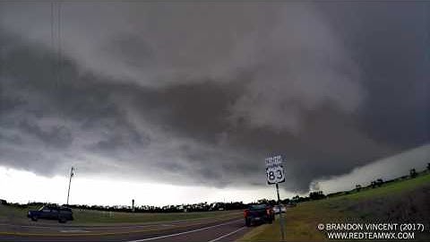 May 16, 2017 Supercell w/Developing Wall Cloud Time Lapse