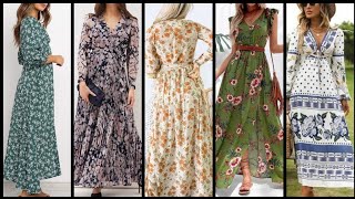 Stylish Trendy New Casual Wear Flowery Dresses for Women/Summer Frocks
