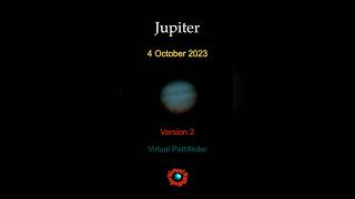 Jupiter 4 October 2023 - Version 2 #astronomy #space #astrophotography #planets #solarsystem