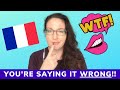 How do you pronounce French words when speaking English?