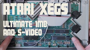 Atari XEGS: Installing Ultimate 1MB and s-video jack