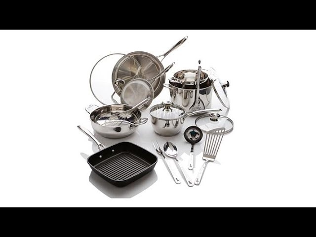 Wolfgang Puck Cookware Set Bistro Elite 19-piece Stainless Steel