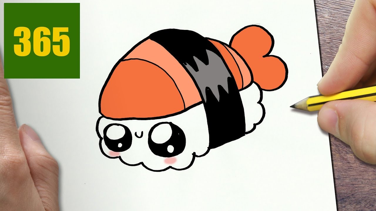 E DISEGNARE SUSHI kawaii passo dopo passo Disegni kawaii facile