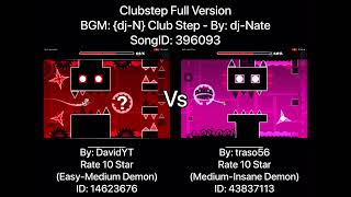 Geometry Dash = Clubstep Full Version (Comparison) (DavidYT Vs traso56) Net Worth