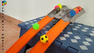 Epic Marble Race Tournament On Hot Wheels Tracks / Marble Race Empire