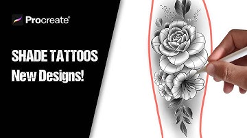How to Shade a Tattoo (and more!) in Procreate - NEW Brushes