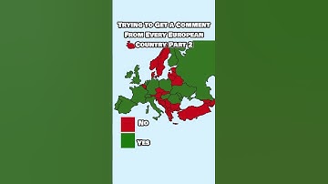 Trying to Get a Comment From Every European Country (Part 2) #europe
