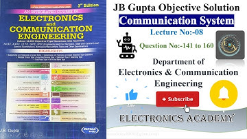 JB Gupta Communication System Solution | JB Gupta Electronics & Communication Engineering Solution|