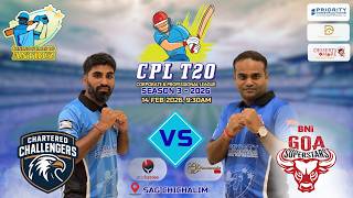 LIVE | CPL T20 SEASON 3 - MATCH 3 | CHARTED CHALLENGERS VS BNI GOA SUPERSTARS | 14/02/2026 screenshot 3