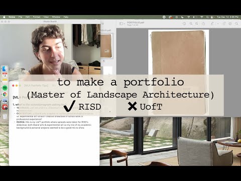 how to make a portfolio (Master of Landscape Architecture - RISD & UofT)