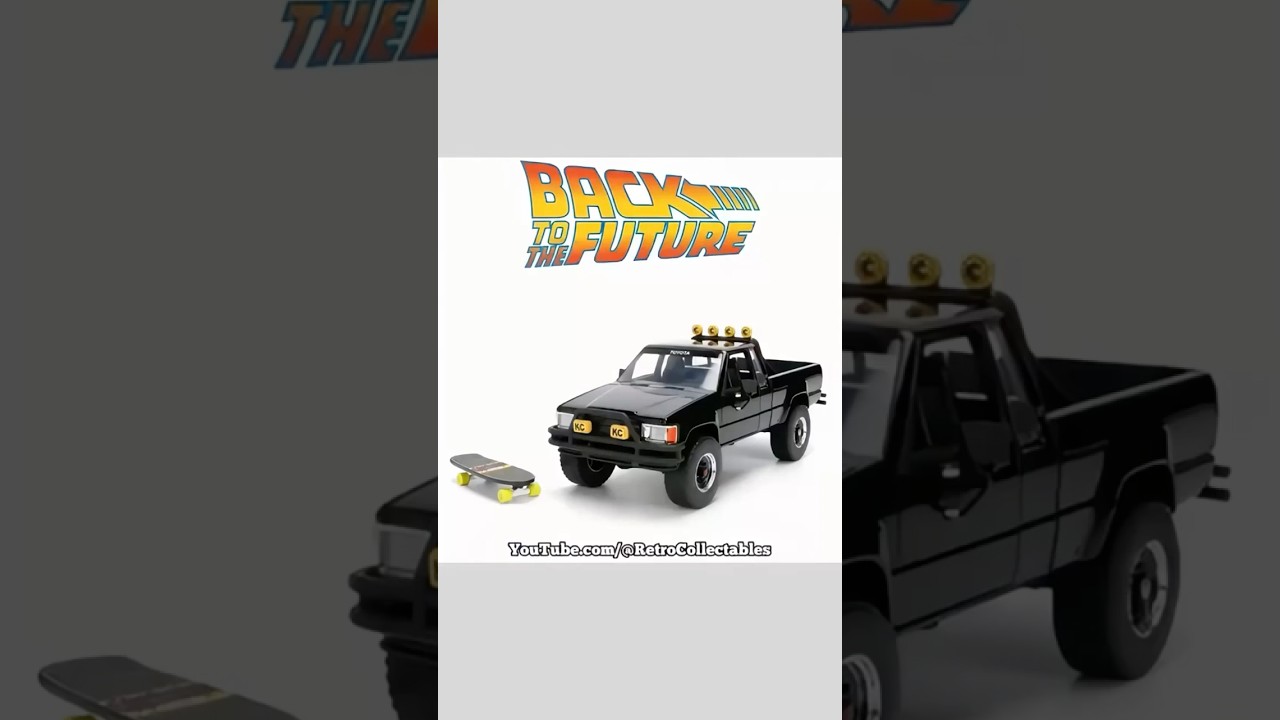Back to the Future 1985 Toyota SR5 Pickup & Marty's Skateboard