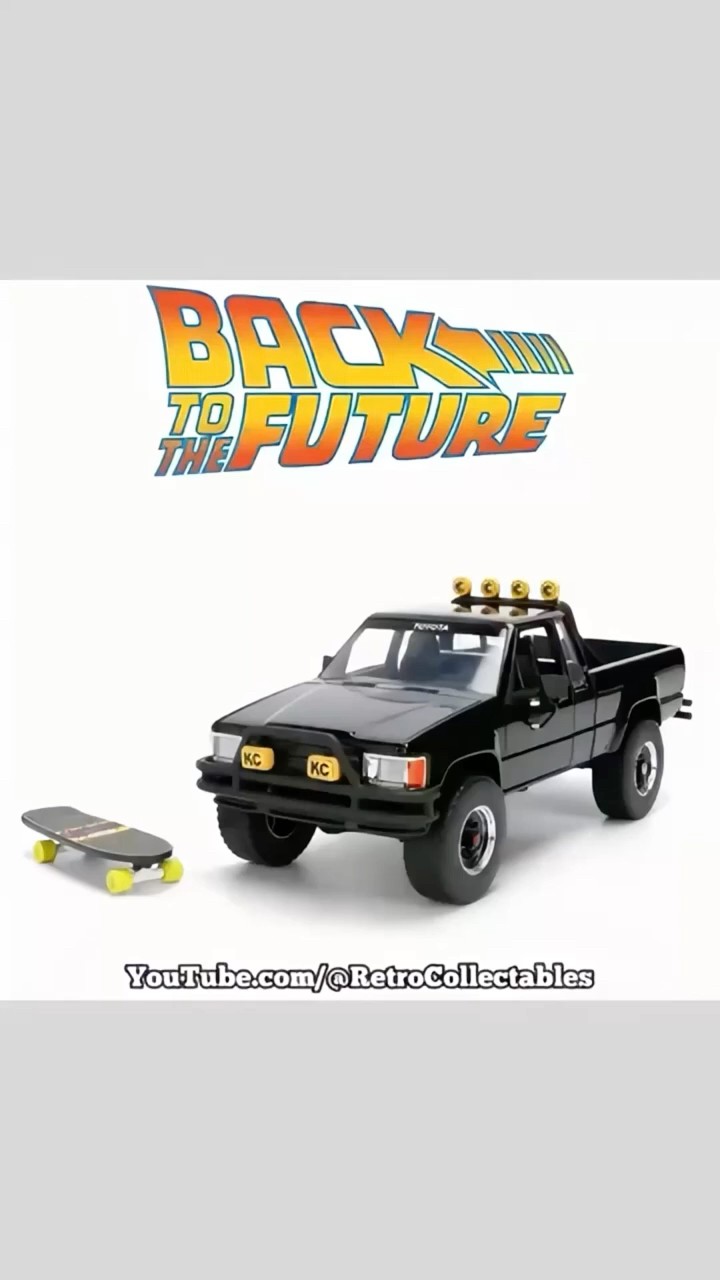 Back to the Future 1985 Toyota SR5 Pickup & Marty's Skateboard