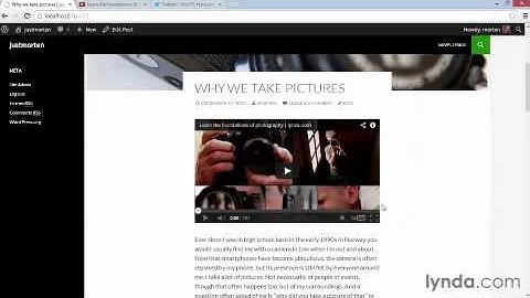 310   Adding media from YouTube and other services through oEmbed