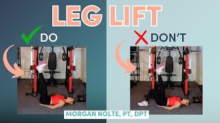 [LEG LIFTS] Core Strength Exercise | Form, Variations, & Common Mistakes