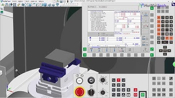 HEIDENHAIN 530 CYCL DEF 232 Plane processing  ( HuiMaiTech Virtual CNC Training System  )