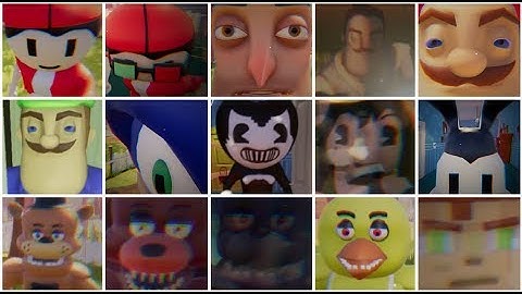 20 NEIGHBORS JUMPSCARES | Hello Neighbor Mods