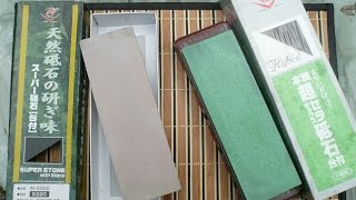 Sharpening stones: Naniwa chosera 400 grit vs Naniwa superstone 220 grit