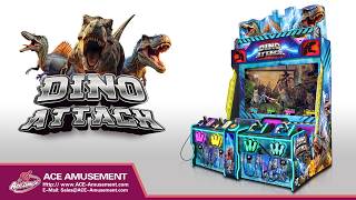 Jurassic-themed 4-player Gun Game, Explore 4K Ultra HD Dinosaur World | ACE Amusement screenshot 3