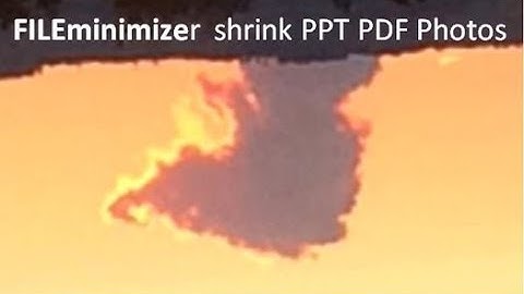 Compress PowerPoint, PDF and Picture files up to 75% - Test FILEminimizer Suite for FREE