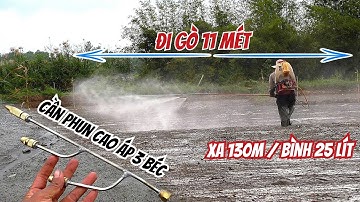Xịt diệt mầm bằng cần phun cao áp 3 béc | ship toàn quốc