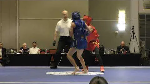 2025 US Junior Wushu Team Trials & Sanda Nationals - Leonardo Pastrana vs. Ethan Gonzalez-Prieto