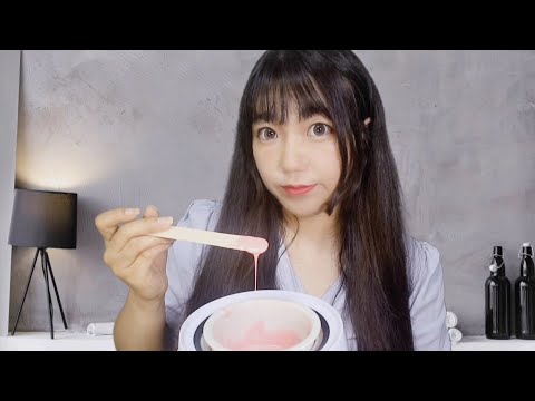 ASMR 잠이 오는 얼굴 왁싱샵 (눈썹, 인중, 헤어라인 왁싱)