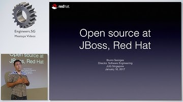 Opensource at Redhat/JBoss - Singapore Java User Group