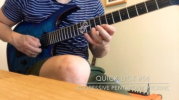 Quick Lick #54: Aggressive Pentatonic Picking