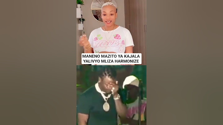 MANENO MAZITO YA KAJALA YALIVYO MFANYA HARMONIZE AUNGUE KILIO