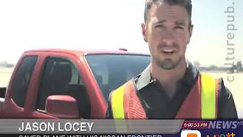 Real hero jason locey helps the plane to land safely