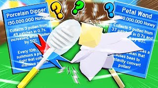 Can The Porcelain Dipper Beat The Petal Wand In Roblox Bee Swarm Simulator