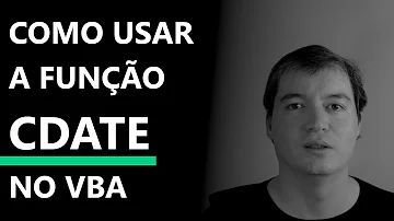 Como inserir data de hoje no VBA?