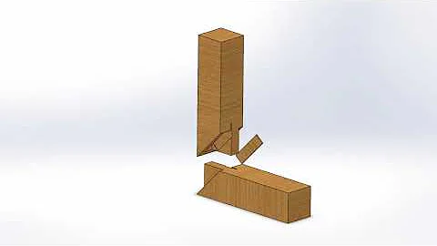 Hako aikaki shachi sen shikuchi   Mitered and keyed lap joint animation