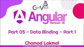 Angular 18 Sinhala By ChamiViews  - Part - 05 - Data Binding - Part 01
