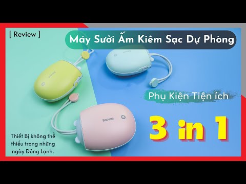 Trên Tay Sạc dự phòng kiêm sưởi tay Baseus ACKDX-0Y