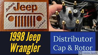 How to replace a Distributor Cap and Rotor on a 1998 Jeep Wrangler - YouTube