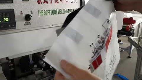 manual soft loop handle bag making machine  whatsapp 008613736789004