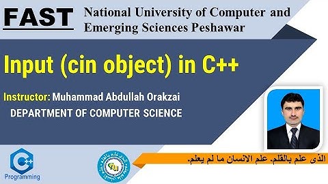 Input in (cin object) in C++