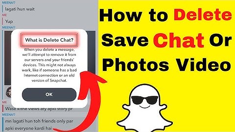 How to delete save chat in snapchat || Snapchat me save ki gai apni pictures ko delete kase kare