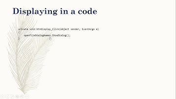 OpenFileDialog and SaveFileDialog