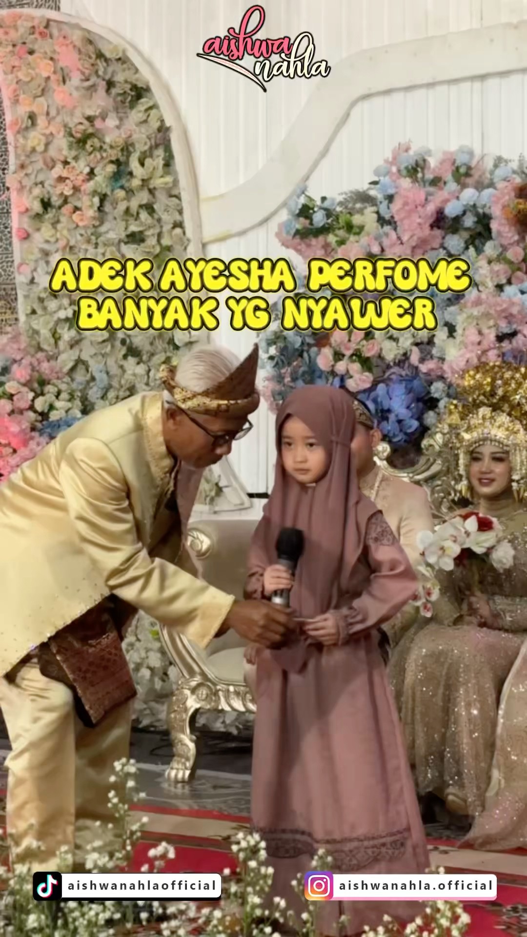 ADEK AYESHA SUDAH BERANI PERFOME SENDIRIAN  #aishwanahlasholawat #sholawat #sholawataishwanahla