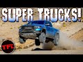 It&#39;s The Age Of The SUPER Truck! Raptor vs TRX vs Cyber Truck vs Rivian vs Hummer EV!