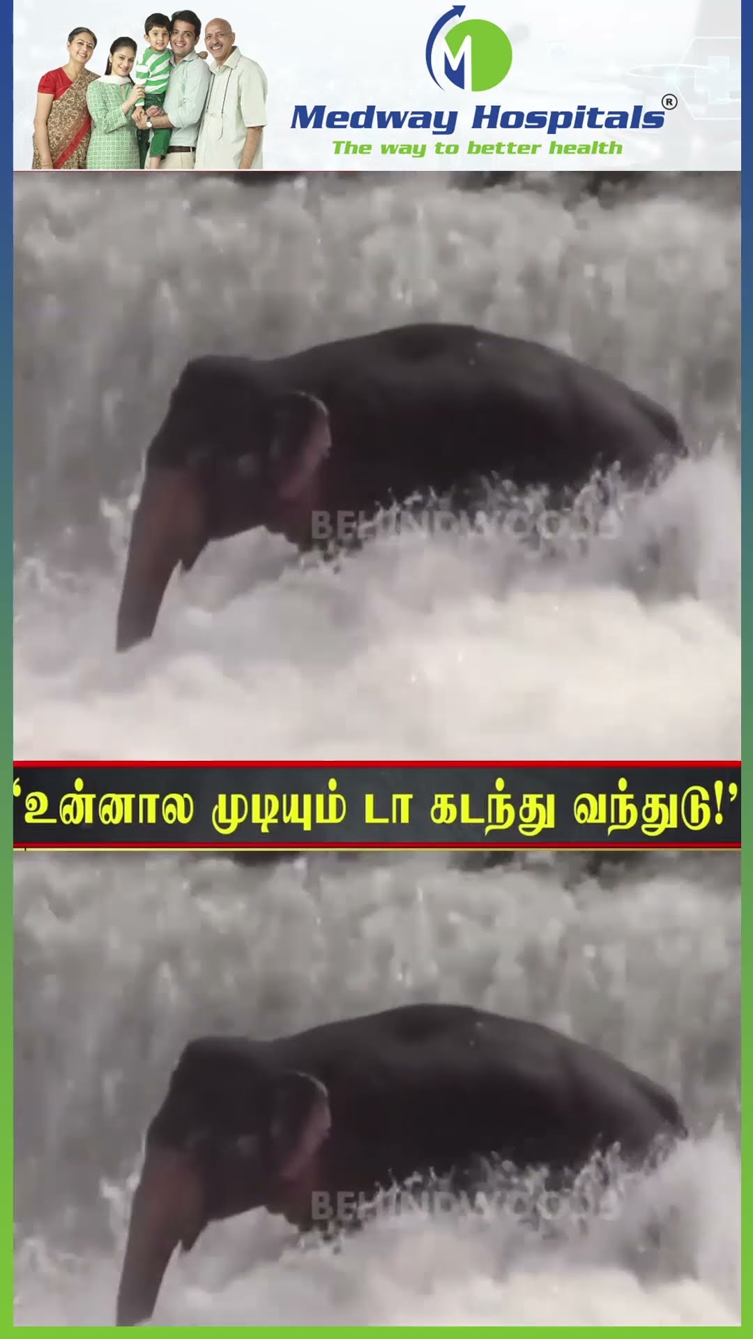 'செல்லமே உன்னால முடியும் எப்படியாவது வந்திடு..' ?? ஆற்றில் சிக்கிய குழந்தை ?
