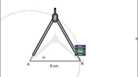 COMO CONSTRUIR UN TRIANGULO EQUILATERO CON REGLA Y COMPAS | Fantastico Sencillo | Matematicas