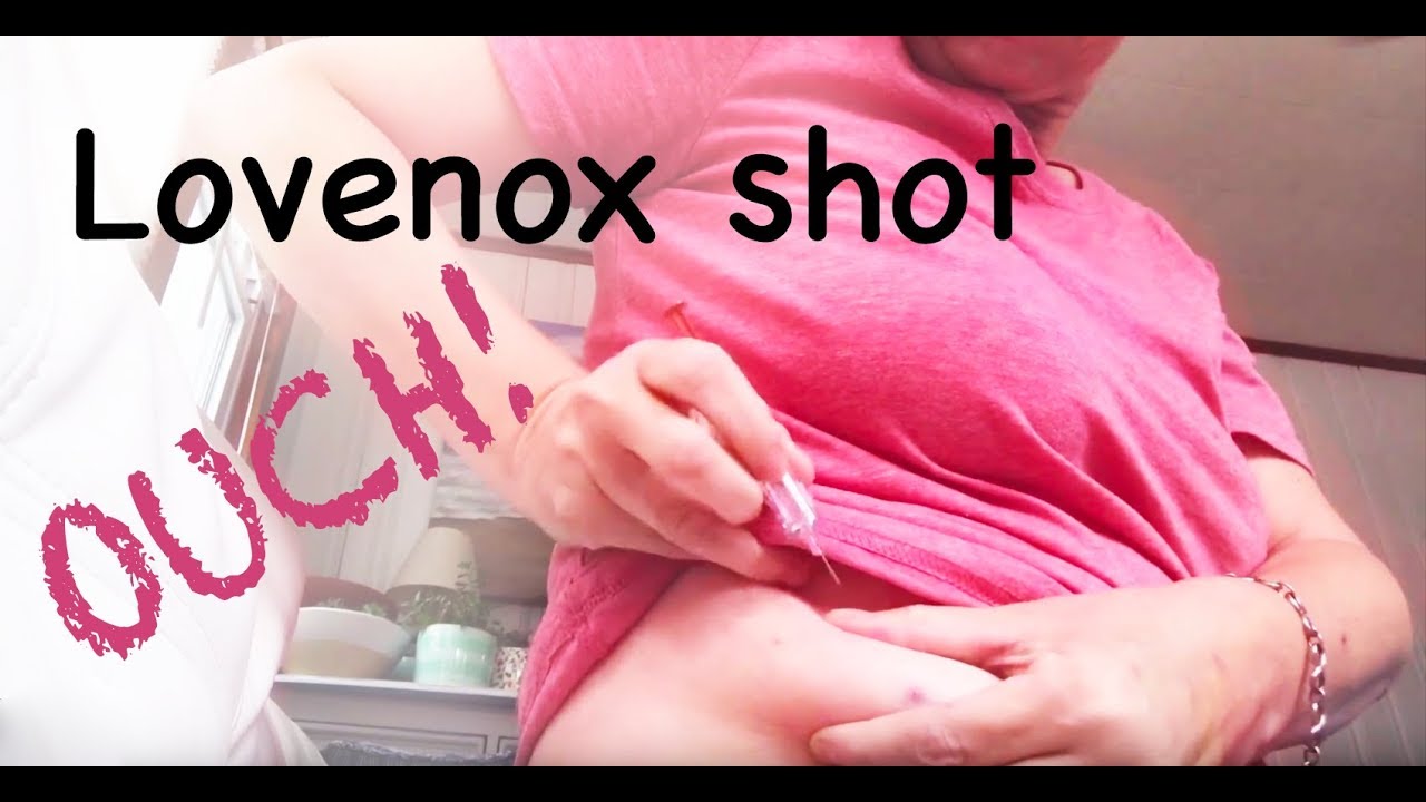 Giving myself a lovenox shot injection YouTube