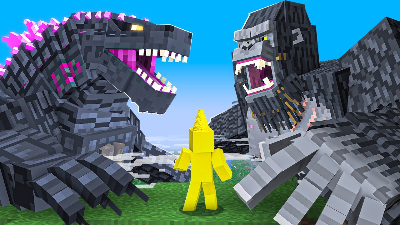 GODZILLA vs KING KONG in Minecraft (MODS)